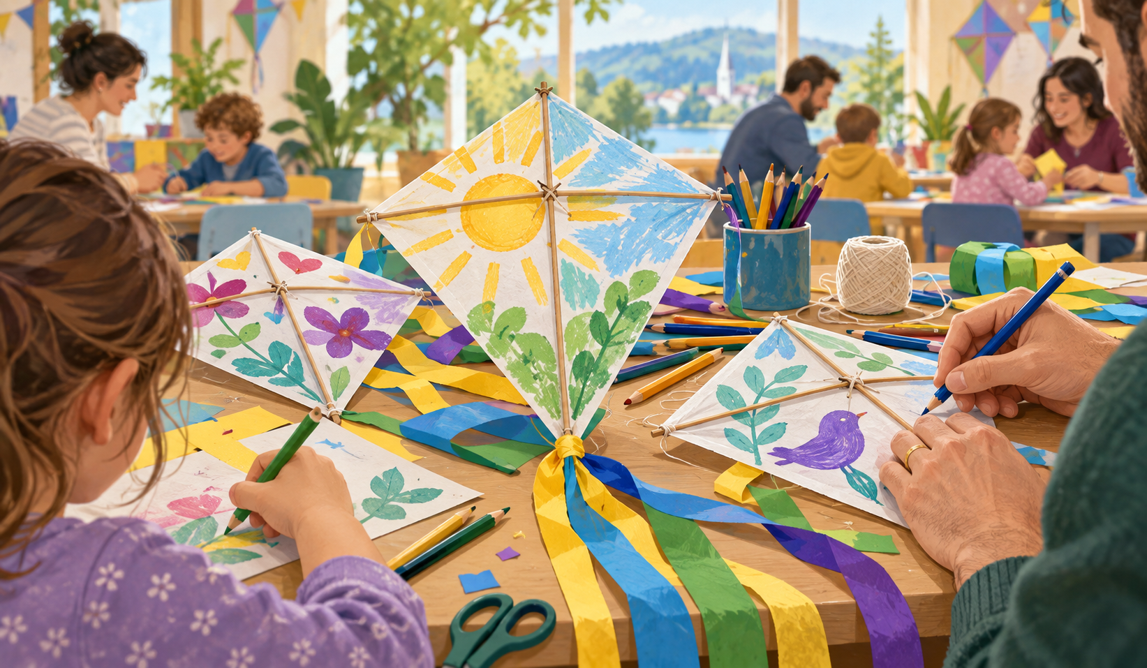 Atelier de fabrication de cerfs-volants